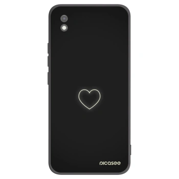 Picasee silikonski črni ovitek za Xiaomi Redmi 9AT - Heart