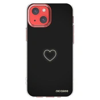 Picasee silikonski prozorni ovitek za Apple iPhone 13 mini - Heart