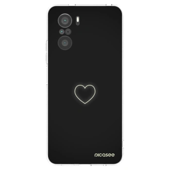 Picasee silikonski prozorni ovitek za Xiaomi Poco F3 - Heart