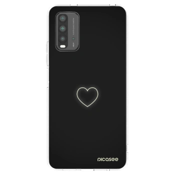 Picasee silikonski črni ovitek za Xiaomi Redmi 9T - Heart