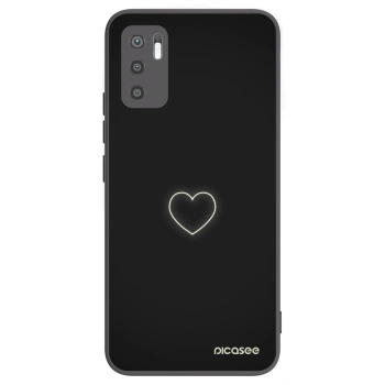 Picasee silikonski črni ovitek za Xiaomi Redmi Note 10 5G - Heart