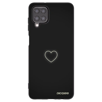 Picasee silikonski črni ovitek za Samsung Galaxy M12 M127F - Heart