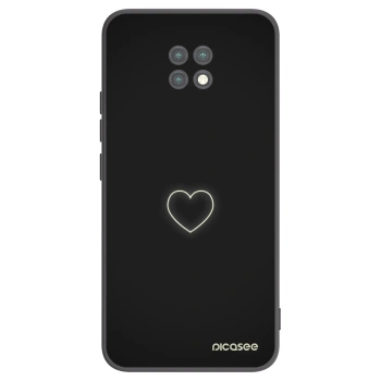 Picasee silikonski črni ovitek za Xiaomi Redmi Note 9T - Heart