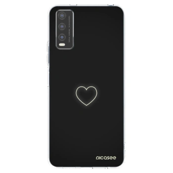 Picasee silikonski prozorni ovitek za Vivo Y20s - Heart