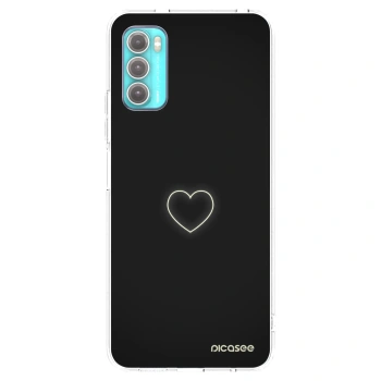 Picasee silikonski prozorni ovitek za Motorola Moto G60 - Heart