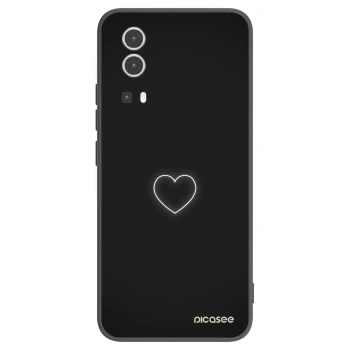 Picasee silikonski črni ovitek za Vivo Y72 5G - Heart