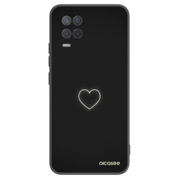 Picasee silikonski črni ovitek za Realme 8 5G - Heart