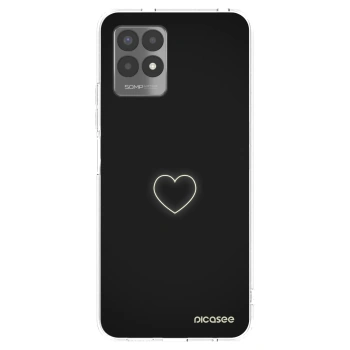 Picasee silikonski prozorni ovitek za Realme 8i - Heart