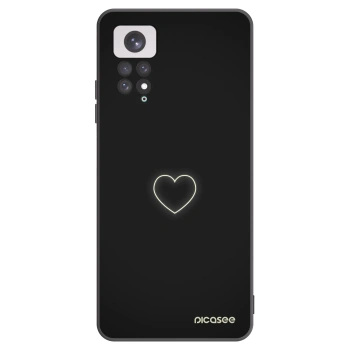 Picasee silikonski črni ovitek za Xiaomi Redmi Note 11 - Heart
