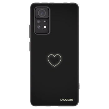 Picasee silikonski črni ovitek za Xiaomi Redmi Note 11 Pro - Heart