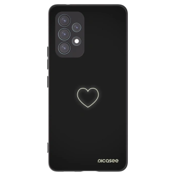 Picasee silikonski črni ovitek za Samsung Galaxy A53 5G A536 - Heart