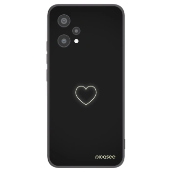 Picasee silikonski črni ovitek za Realme 9 Pro 5G - Heart
