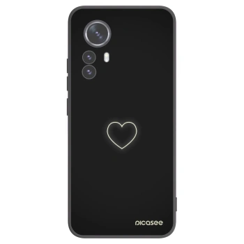 Picasee silikonski črni ovitek za Xiaomi 12 Pro - Heart
