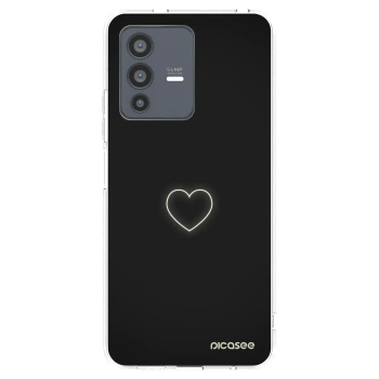 Picasee silikonski prozorni ovitek za Vivo V23 5G - Heart