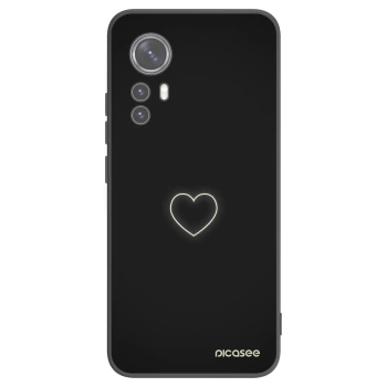 Picasee silikonski črni ovitek za Xiaomi 12X - Heart