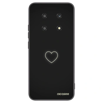 Picasee silikonski črni ovitek za Honor Magic4 Lite 5G - Heart