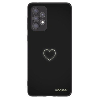 Picasee silikonski črni ovitek za Samsung Galaxy A73 5G - Heart