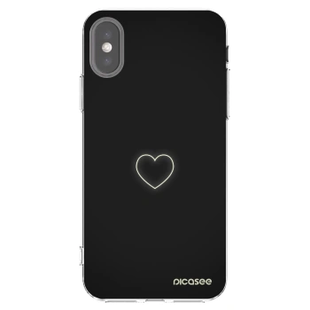 Picasee silikonski prozorni ovitek za Apple iPhone X/XS - Heart
