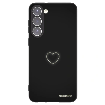 Picasee silikonski črni ovitek za Samsung Galaxy S23+ 5G - Heart