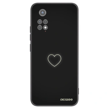 Picasee silikonski črni ovitek za Xiaomi Redmi Note 11S 5G - Heart