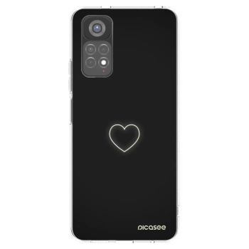 Picasee silikonski prozorni ovitek za Xiaomi Redmi Note 11S 5G - Heart