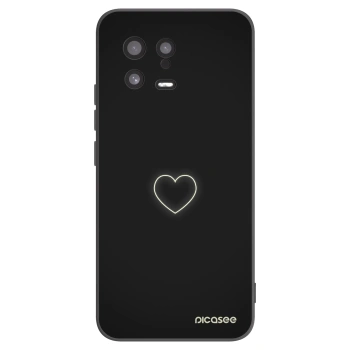 Picasee silikonski črni ovitek za Xiaomi 13 - Heart