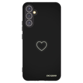 Picasee silikonski črni ovitek za Samsung Galaxy A34 5G A346B - Heart