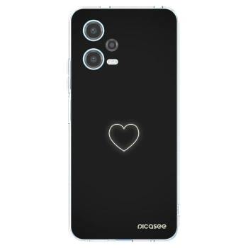 Picasee silikonski prozorni ovitek za Xiaomi Redmi Note 12 5G - Heart