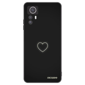 Picasee silikonski črni ovitek za Xiaomi Redmi Note 12S - Heart
