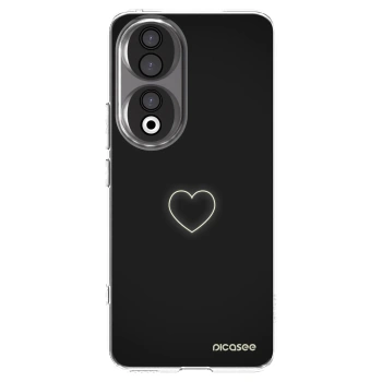 Picasee silikonski prozorni ovitek za Honor 90 5G - Heart