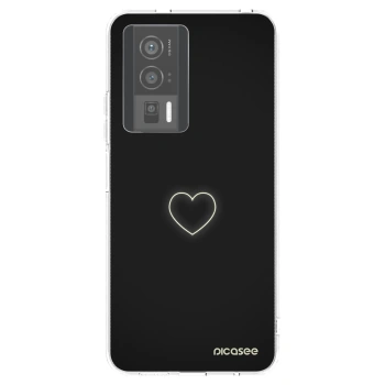 Picasee silikonski prozorni ovitek za Xiaomi Poco F5 Pro 5G - Heart