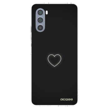 Picasee silikonski prozorni ovitek za Motorola Moto G62 - Heart