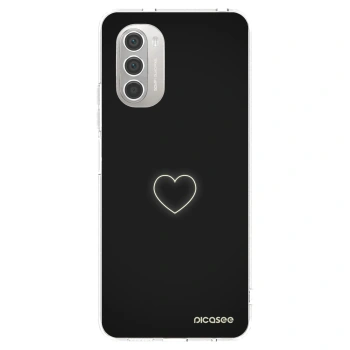 Picasee silikonski prozorni ovitek za Motorola Moto G51 - Heart