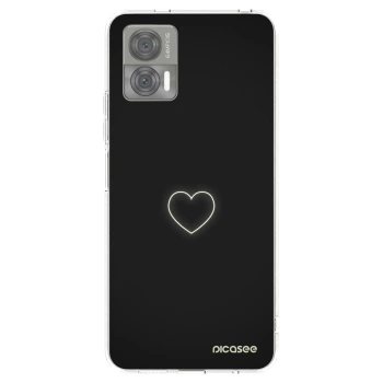 Picasee silikonski prozorni ovitek za Motorola Edge 30 Neo - Heart