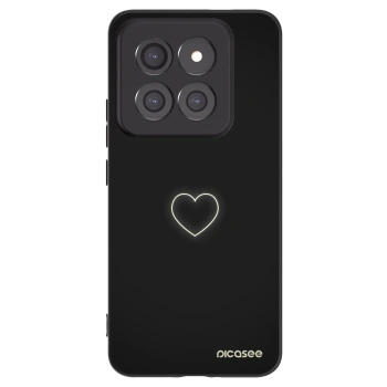 Picasee silikonski črni ovitek za Xiaomi 14 Pro - Heart