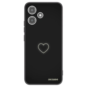 Picasee silikonski črni ovitek za Xiaomi Redmi 12 5G - Heart
