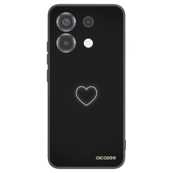 Picasee silikonski črni ovitek za Xiaomi Poco X6 - Heart