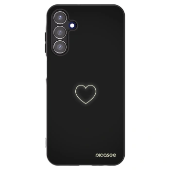 Picasee silikonski črni ovitek za Samsung Galaxy A15 A156B 5G - Heart