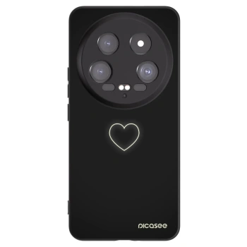 Picasee silikonski črni ovitek za Xiaomi 14 Ultra - Heart