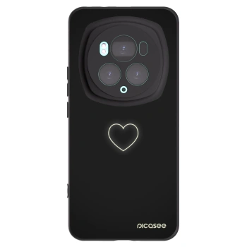 Picasee silikonski črni ovitek za Honor Magic6 Pro - Heart