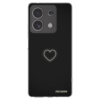 Picasee silikonski prozorni ovitek za Xiaomi Redmi Note 13 4G - Heart