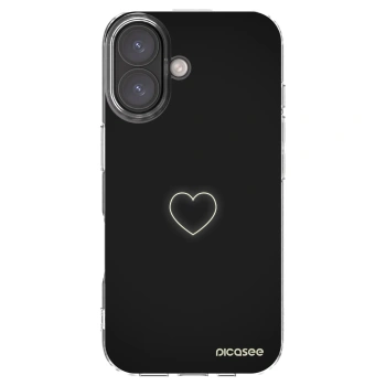 Picasee silikonski prozorni ovitek za Apple iPhone 16 - Heart