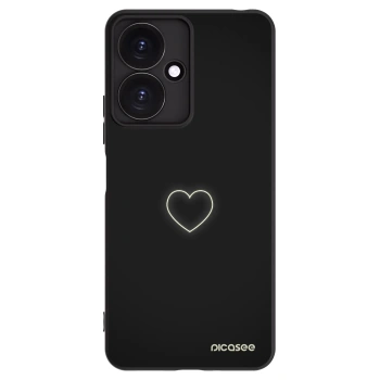 Picasee silikonski črni ovitek za Xiaomi Redmi 13C 5G - Heart