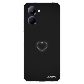 Picasee silikonski prozorni ovitek za Realme C33 (2023) - Heart