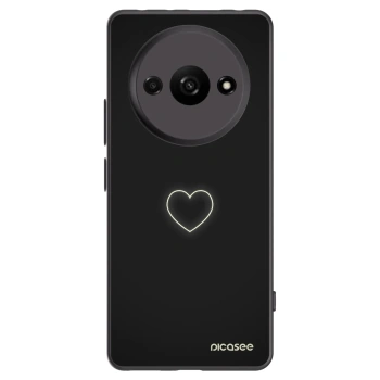 Picasee silikonski črni ovitek za Xiaomi Redmi A3 - Heart