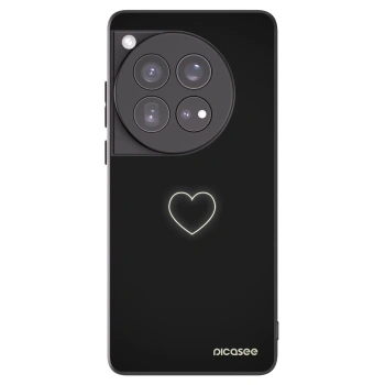 Picasee silikonski črni ovitek za OnePlus 12 5G - Heart