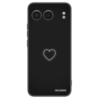 Picasee silikonski črni ovitek za OnePlus Nord 4 - Heart