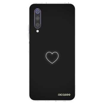 Picasee silikonski prozorni ovitek za Xiaomi Mi 9 - Heart