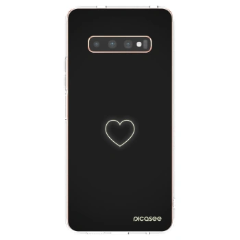 Picasee silikonski prozorni ovitek za Samsung Galaxy S10 Plus G975 - Heart