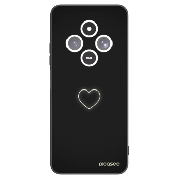 Picasee silikonski črni ovitek za Xiaomi Redmi 14C - Heart